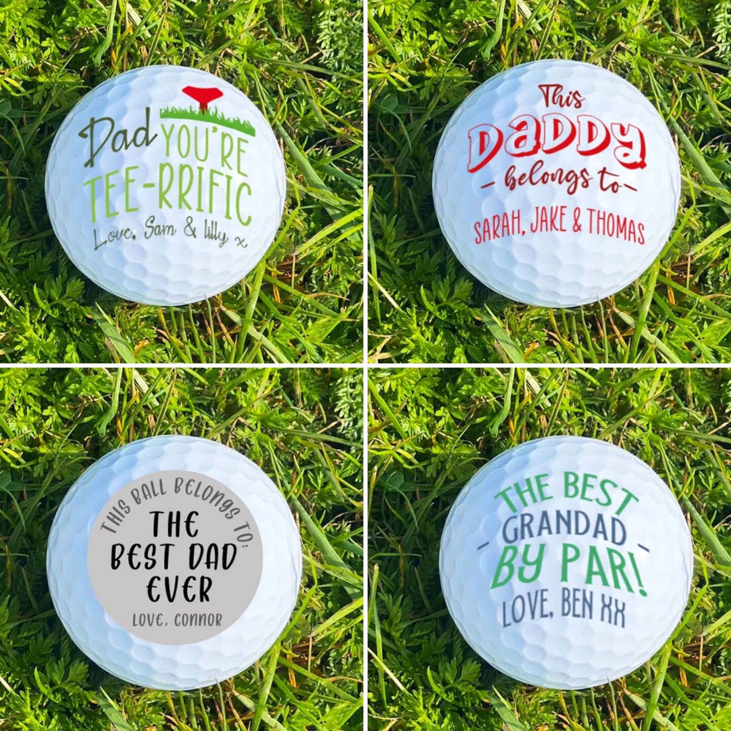 Personalised Father’s Day Golf Ball