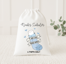 Load image into Gallery viewer, Personalised Inhaler Bag (Pink or Blue)