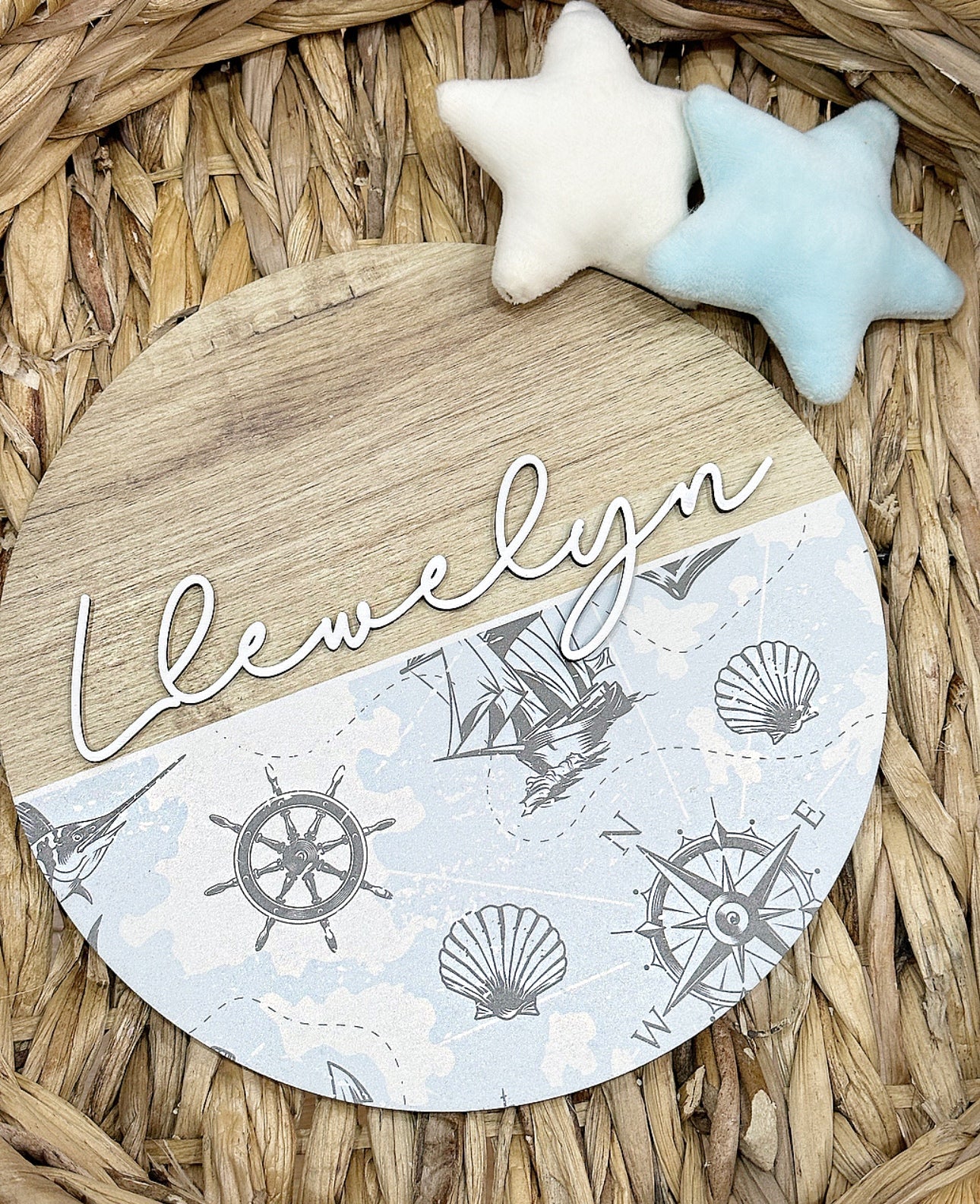 At Sea Themed Printed Plaque
