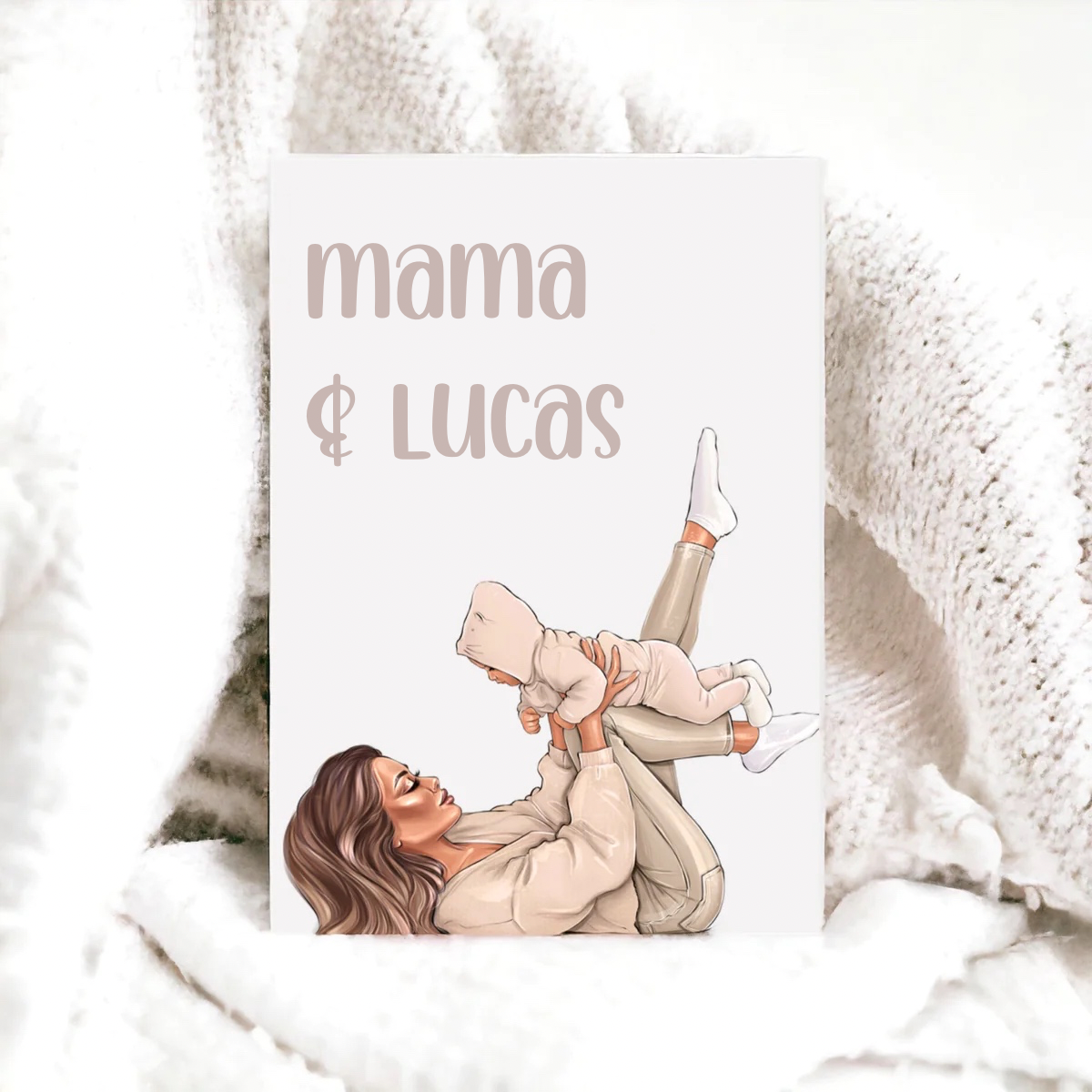 Personalised Mama Print Baby