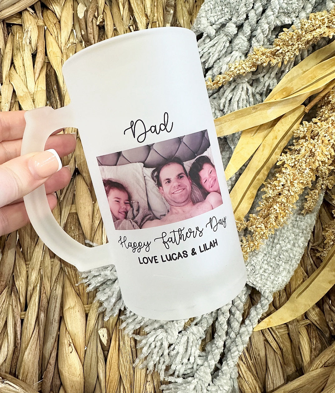 Frosted Personalised Beer Stein