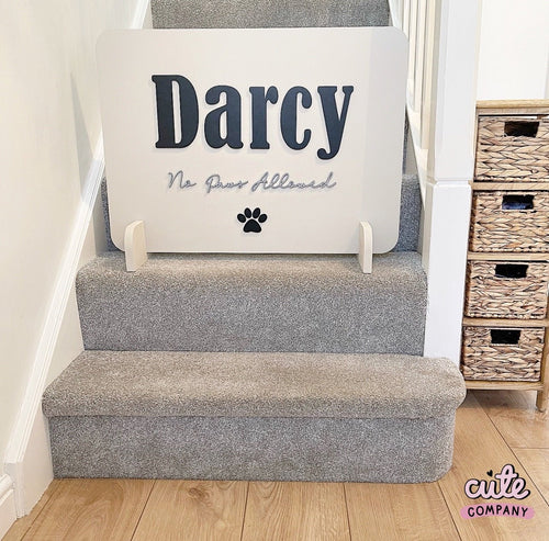 Doggy Stair Gate - Cute as a Button by Laura
