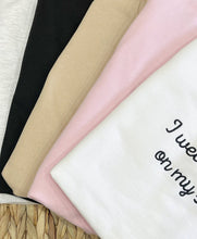 Load image into Gallery viewer, Embroidered I Wear My Heart On My Sleeve Sweater MAMA - Cute as a Button by Laura