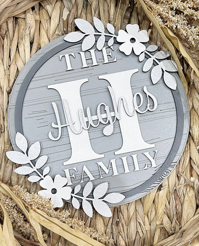 Family Name Plaque - Cute as a Button by Laura