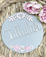 Load image into Gallery viewer, Floral Polka Dot Plaque - Cute as a Button by Laura
