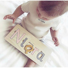 Load image into Gallery viewer, Name Puzzle - Cute as a Button by Laura