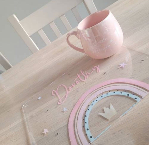 Personalised Printed Placemats (Other Designs Available) - Cute as a Button by Laura