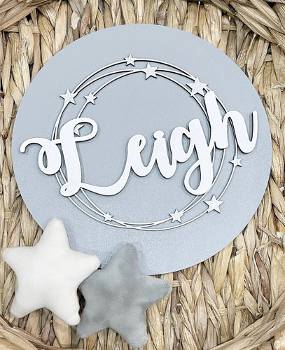 Star Scribble Plaque - Cute as a Button by Laura