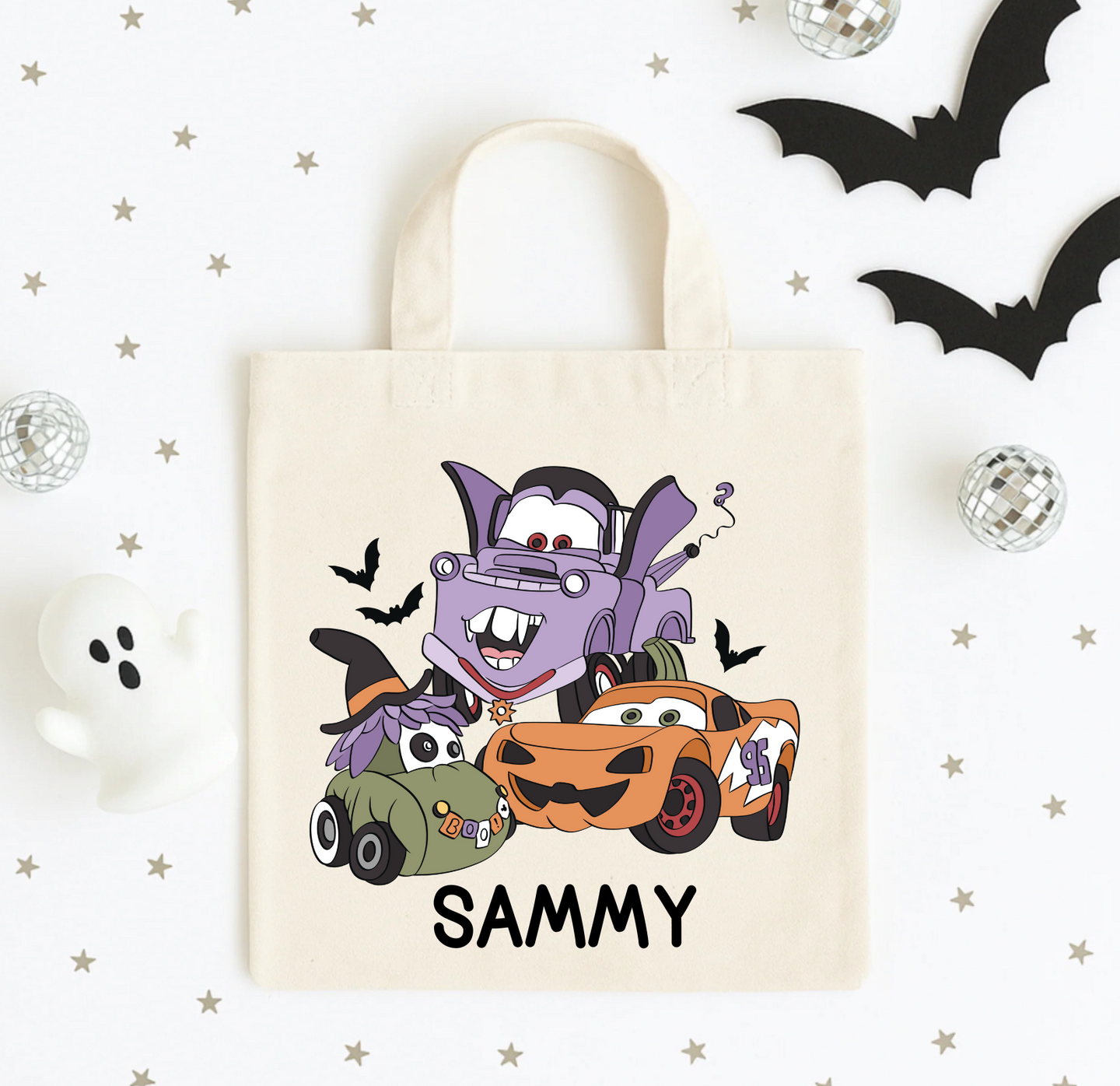 Spooky Cars Trick or Treat Bag