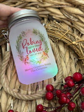 Load image into Gallery viewer, Robins Appear Christmas Solar Mason Jar
