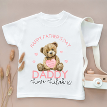 Load image into Gallery viewer, Happy Father’s Day Tee (Pink or Blue)
