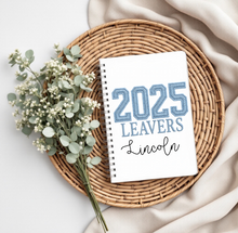 Load image into Gallery viewer, 2025 Leavers Personalised Notebook (Pink or Blue)
