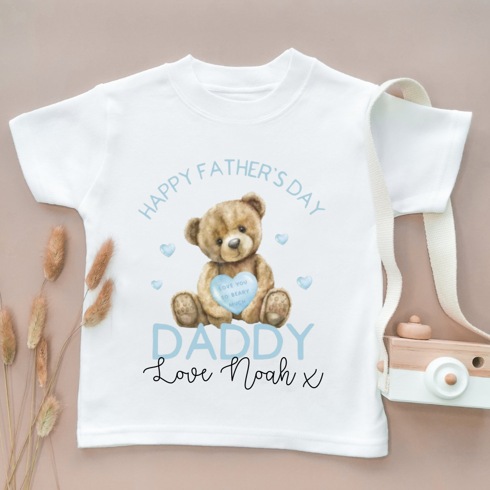 Happy Father’s Day Tee (Pink or Blue)