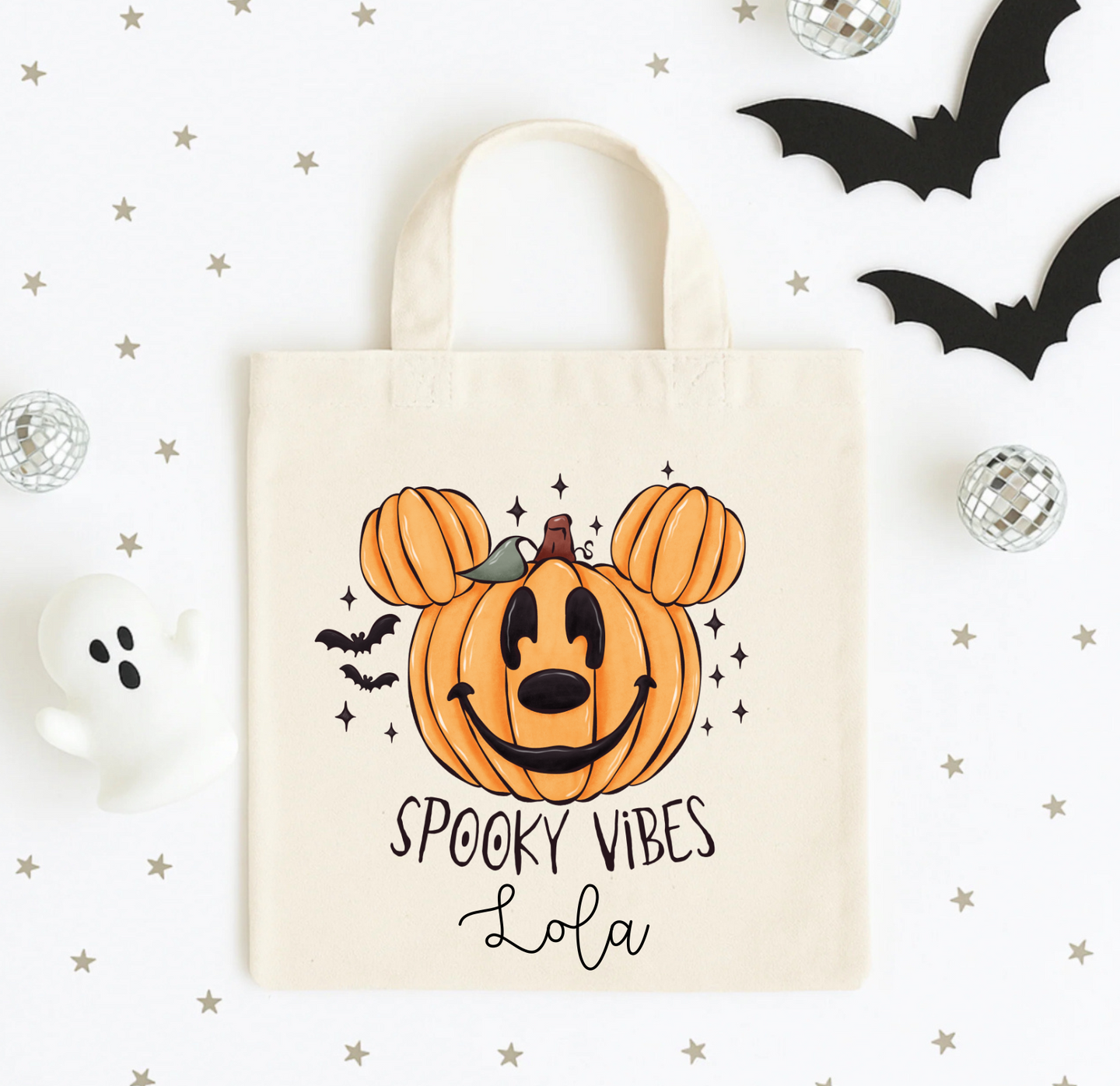 Mouse Pumpkin Trick or Treat Bag