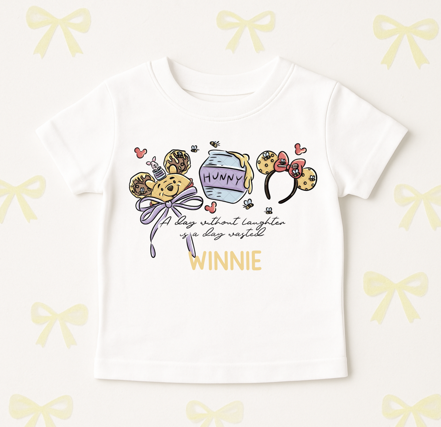 Ears Edit: Winnie The Pooh Tee (Cuties & Adult Sizes)
