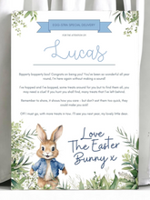 Load image into Gallery viewer, Easter Bunny Letter (Pink or Blue)
