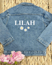 Load image into Gallery viewer, Denim Jacket (Flowers or Stars)
