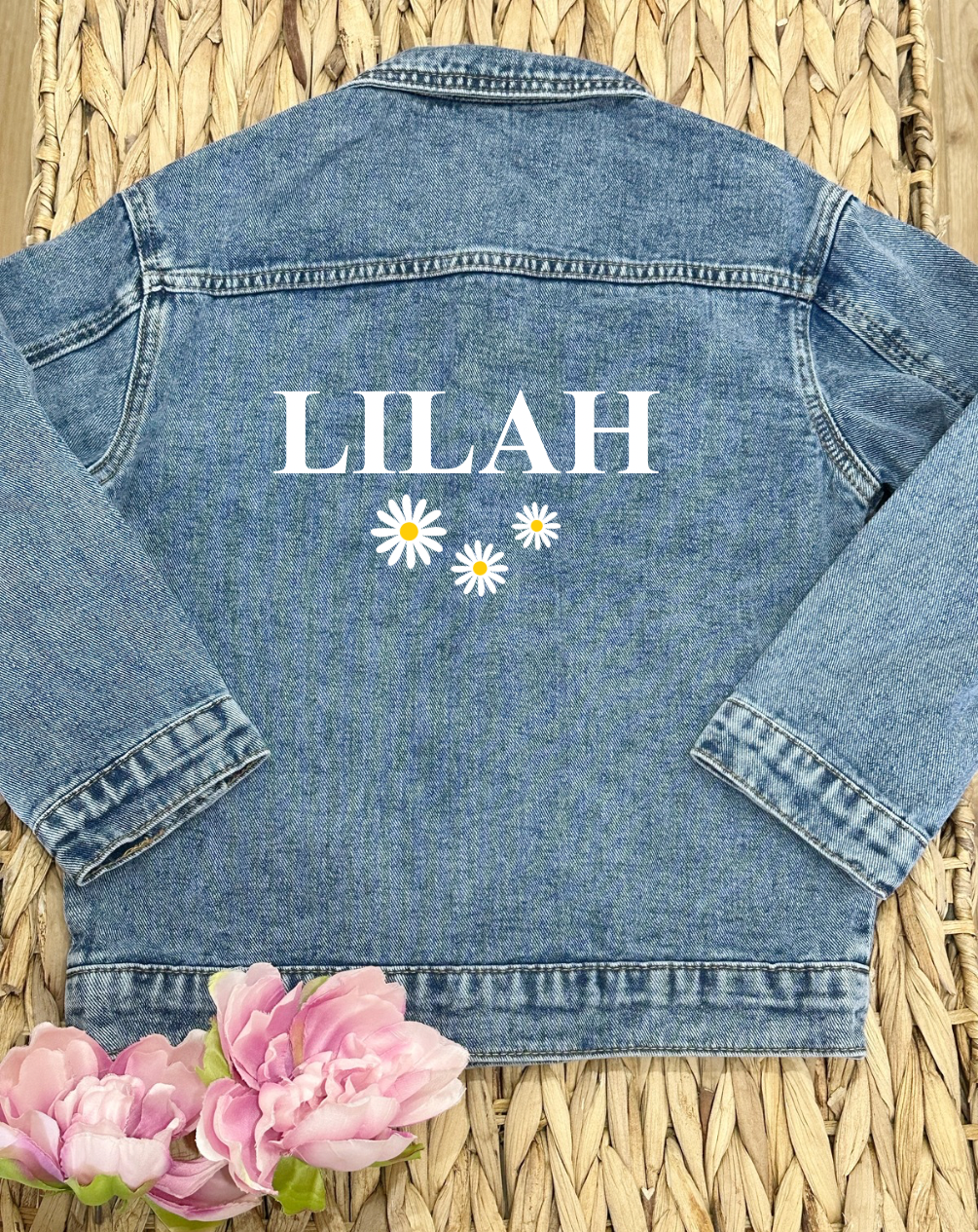 Denim Jacket (Flowers or Stars)