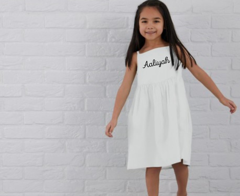 Girls Personalised Strappy Dress