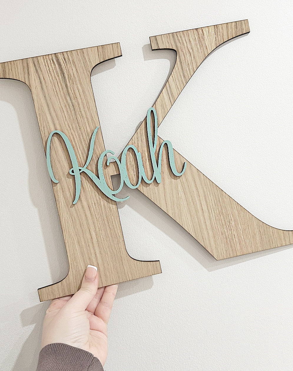 Name & Initial (Painted or Oak)