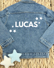 Load image into Gallery viewer, Denim Jacket (Flowers or Stars)
