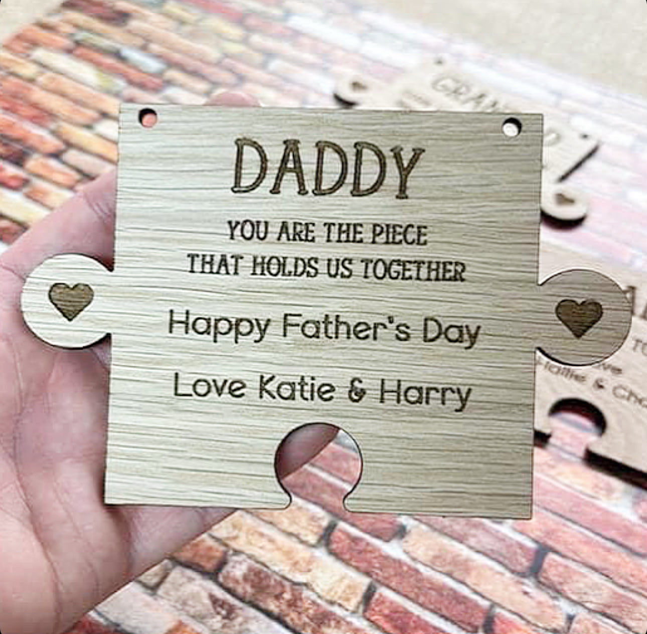 Father’s Day Puzzle Piece Plaque
