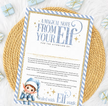 Load image into Gallery viewer, Elf Arrival Note Certificate (Red, Pink or Blue)
