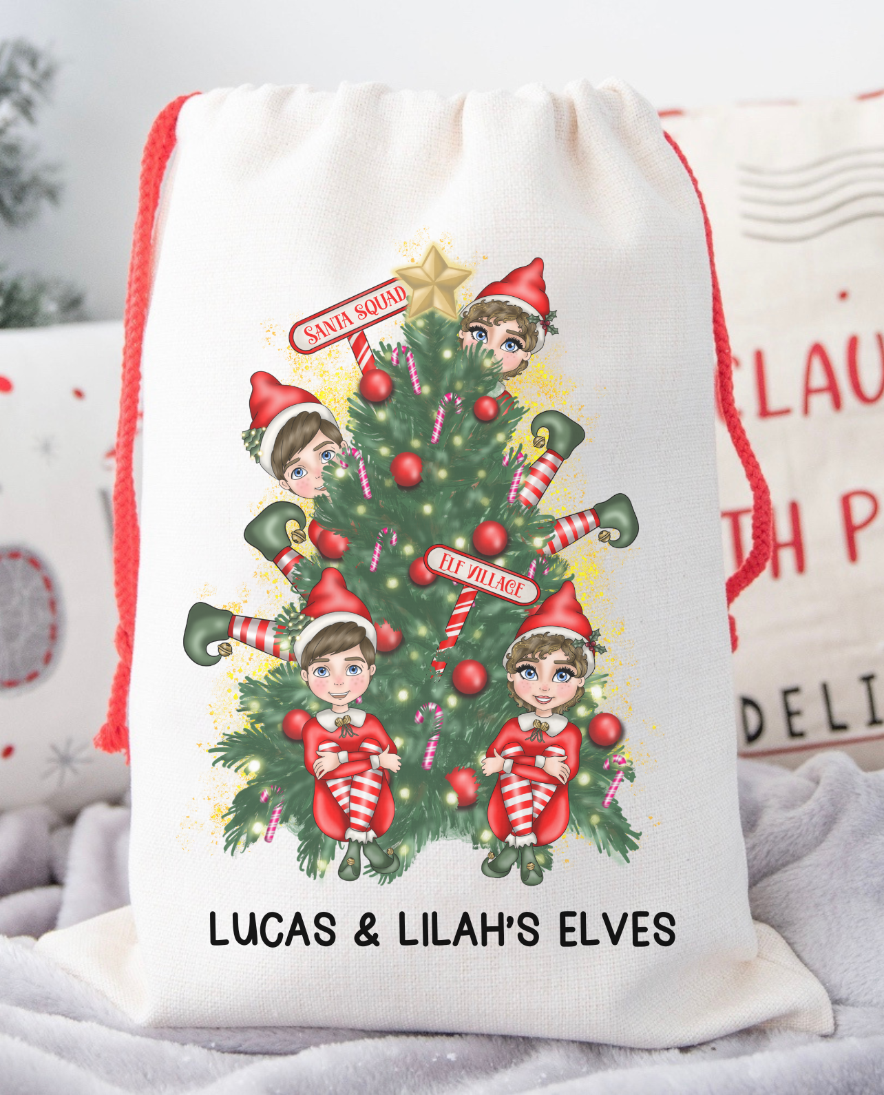 They’re Back! Elf Tree Sack