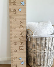 Load image into Gallery viewer, Oak Engraved Height Chart
