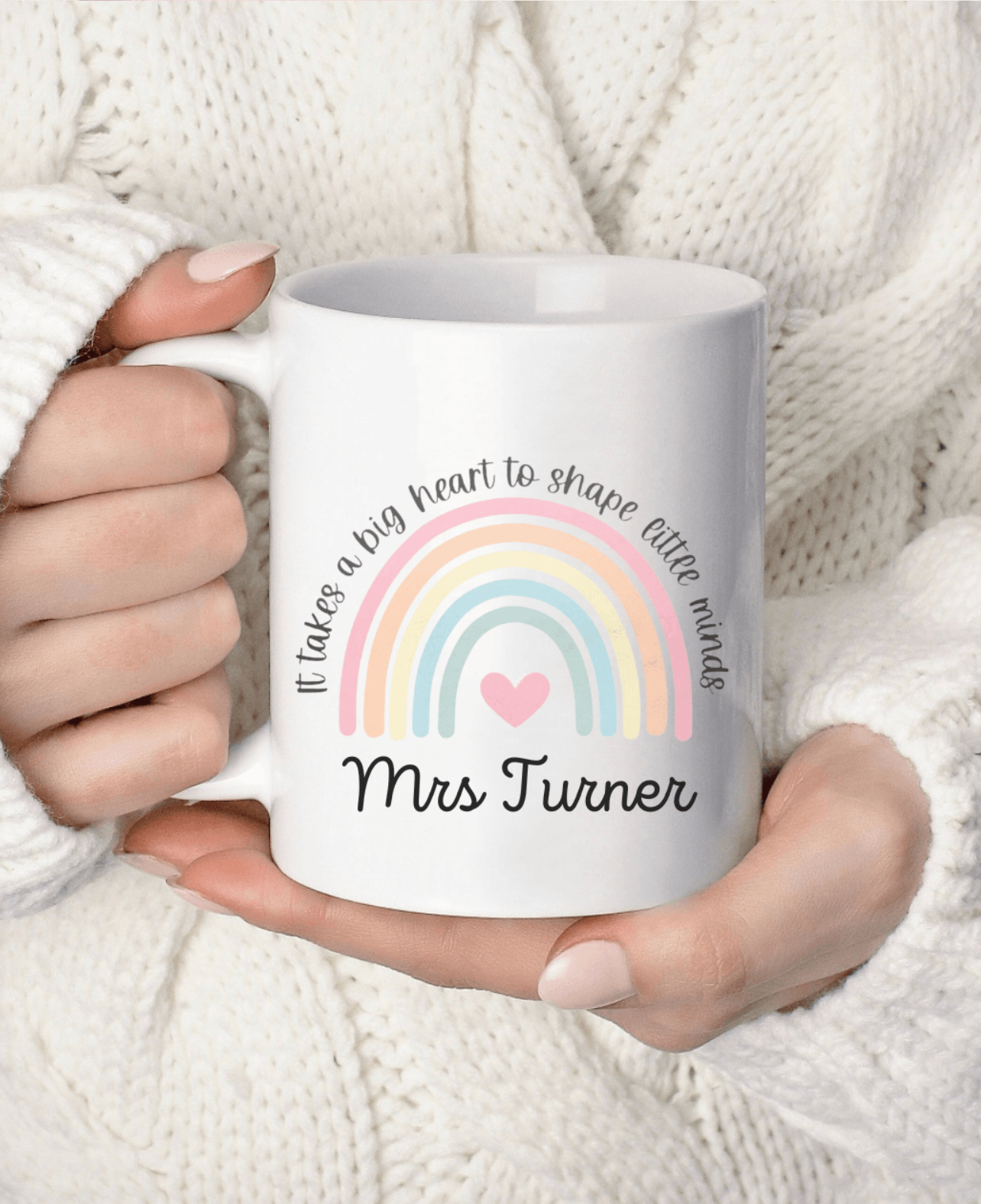 Pastel Rainbow Teacher Mug