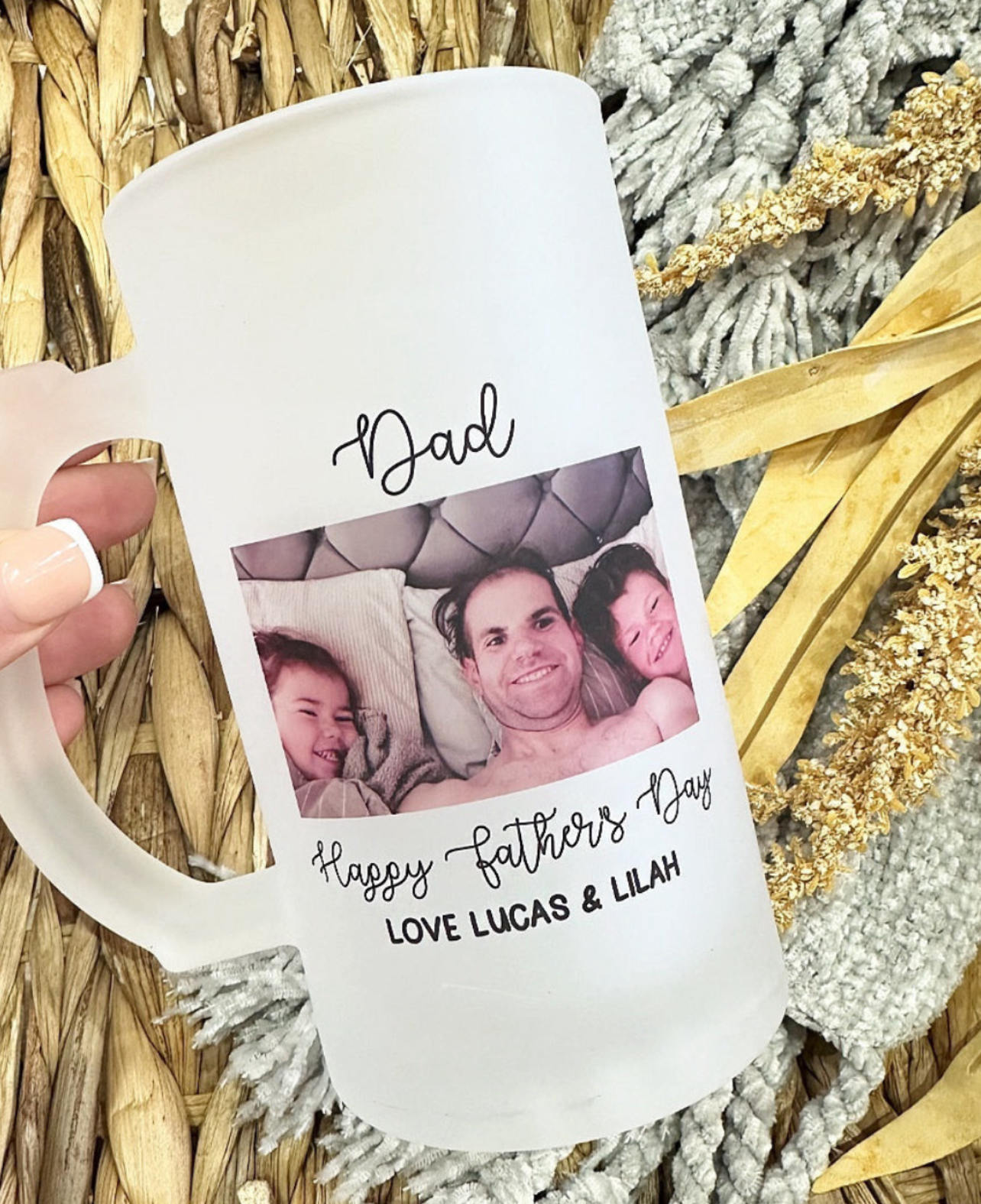 Frosted Personalised Beer Stein