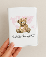 Load image into Gallery viewer, Bear Passport Cover (Pink or Blue)

