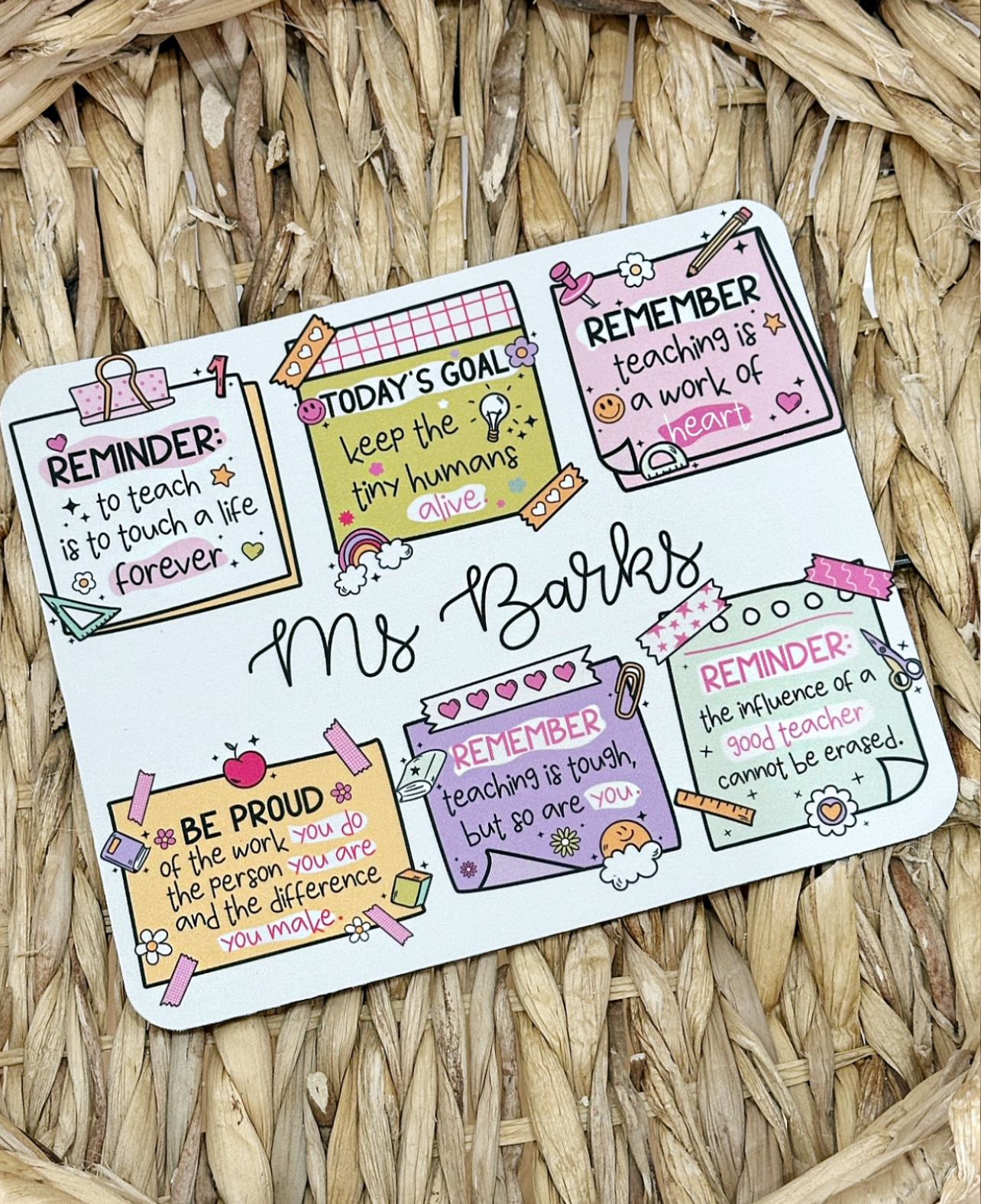 Teacher Square Mouse Mat