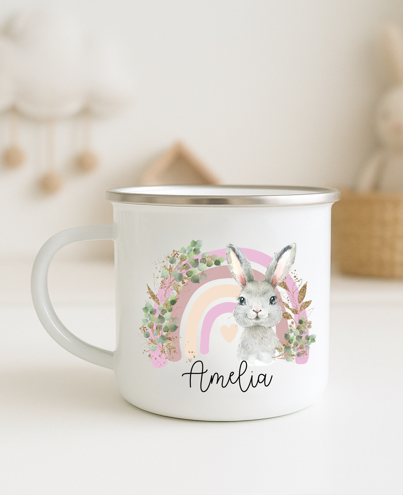 Bunny Enamel Mug