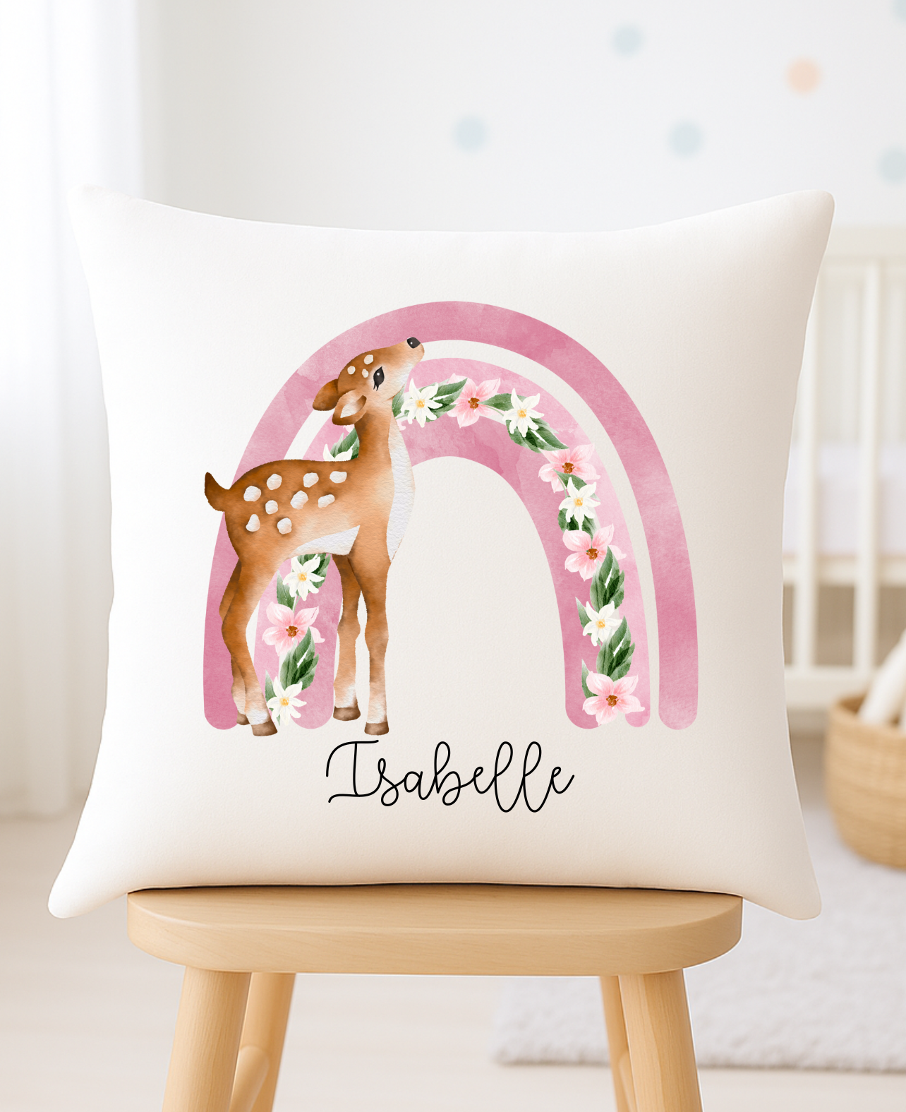 Woodland Deer Printed Cushion