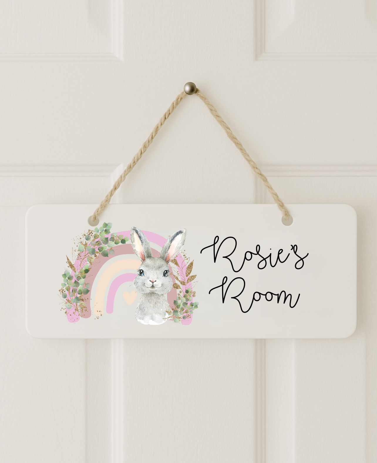 Bunny Door Plaque