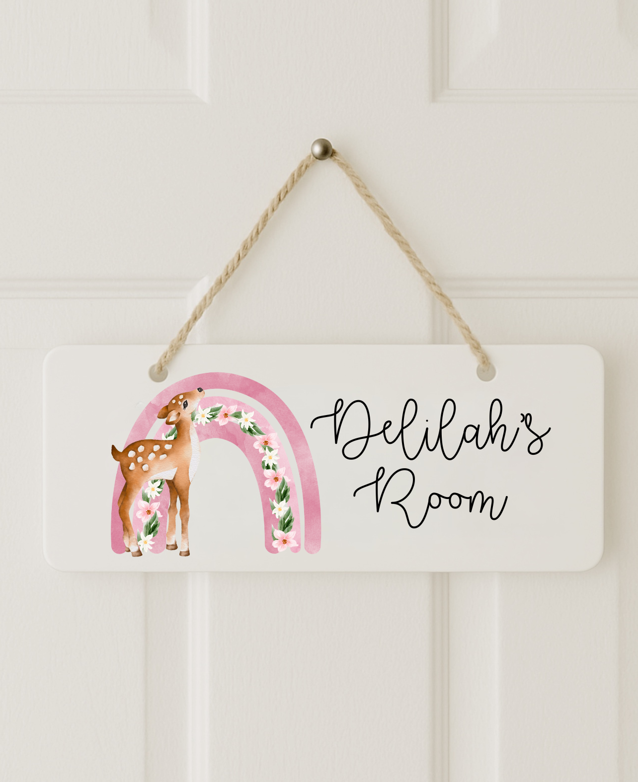 Woodland Deer Door Plaque