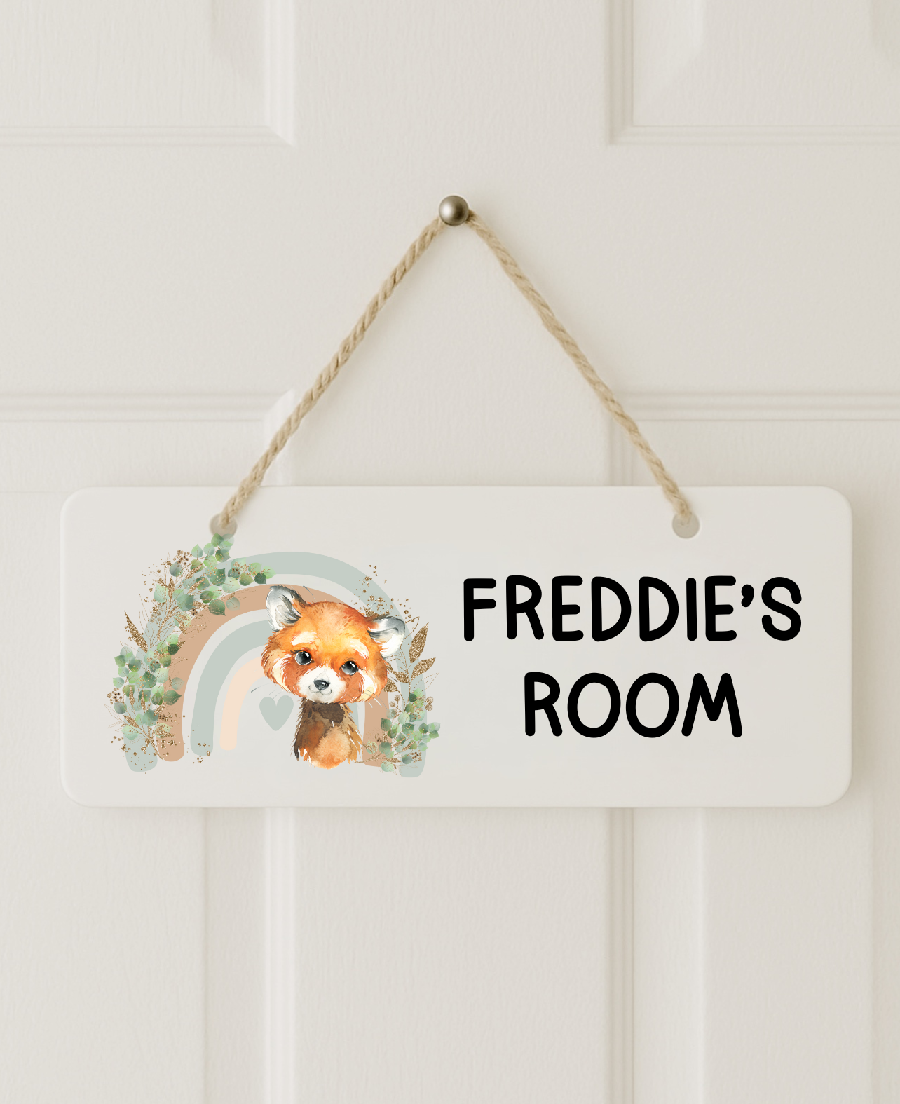Woodland Fox Door Plaque