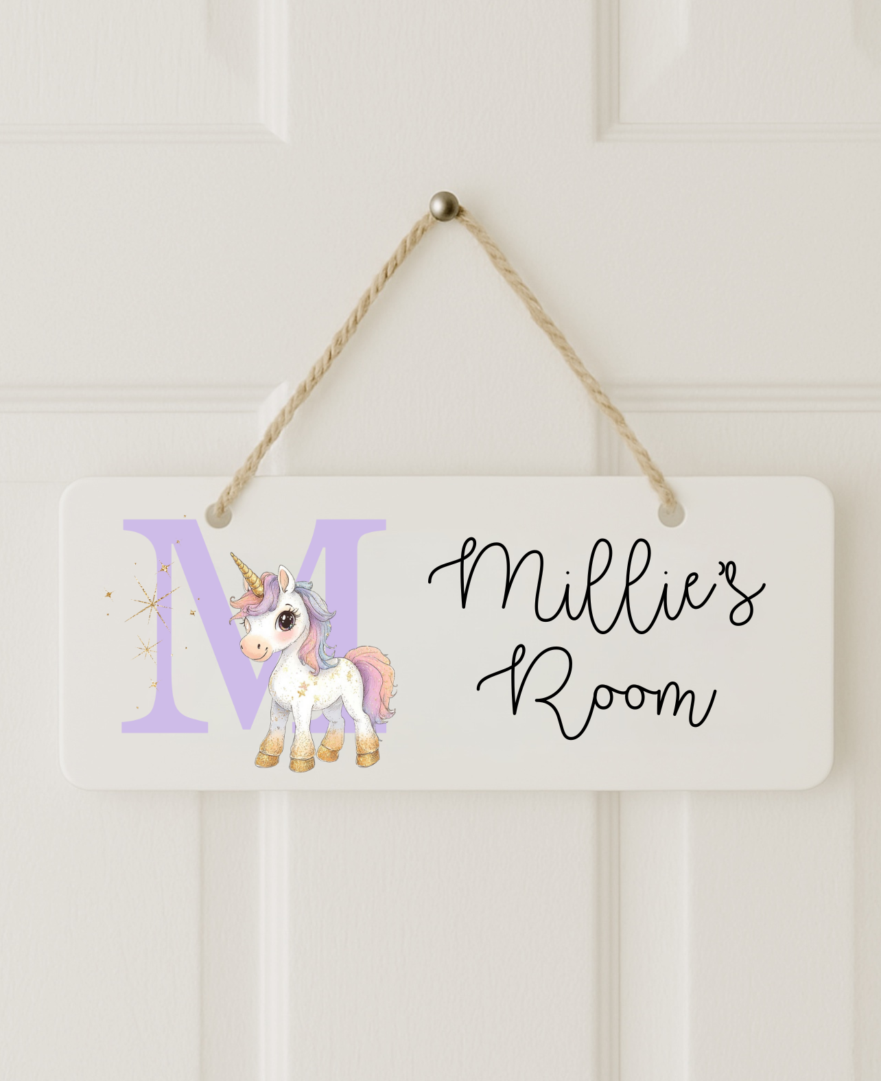 Unicorn Door Plaque
