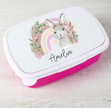 Load image into Gallery viewer, Lunch/Snack Box Pink or Blue (Lots of Designs)
