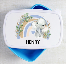Load image into Gallery viewer, Lunch/Snack Box Pink or Blue (Lots of Designs)
