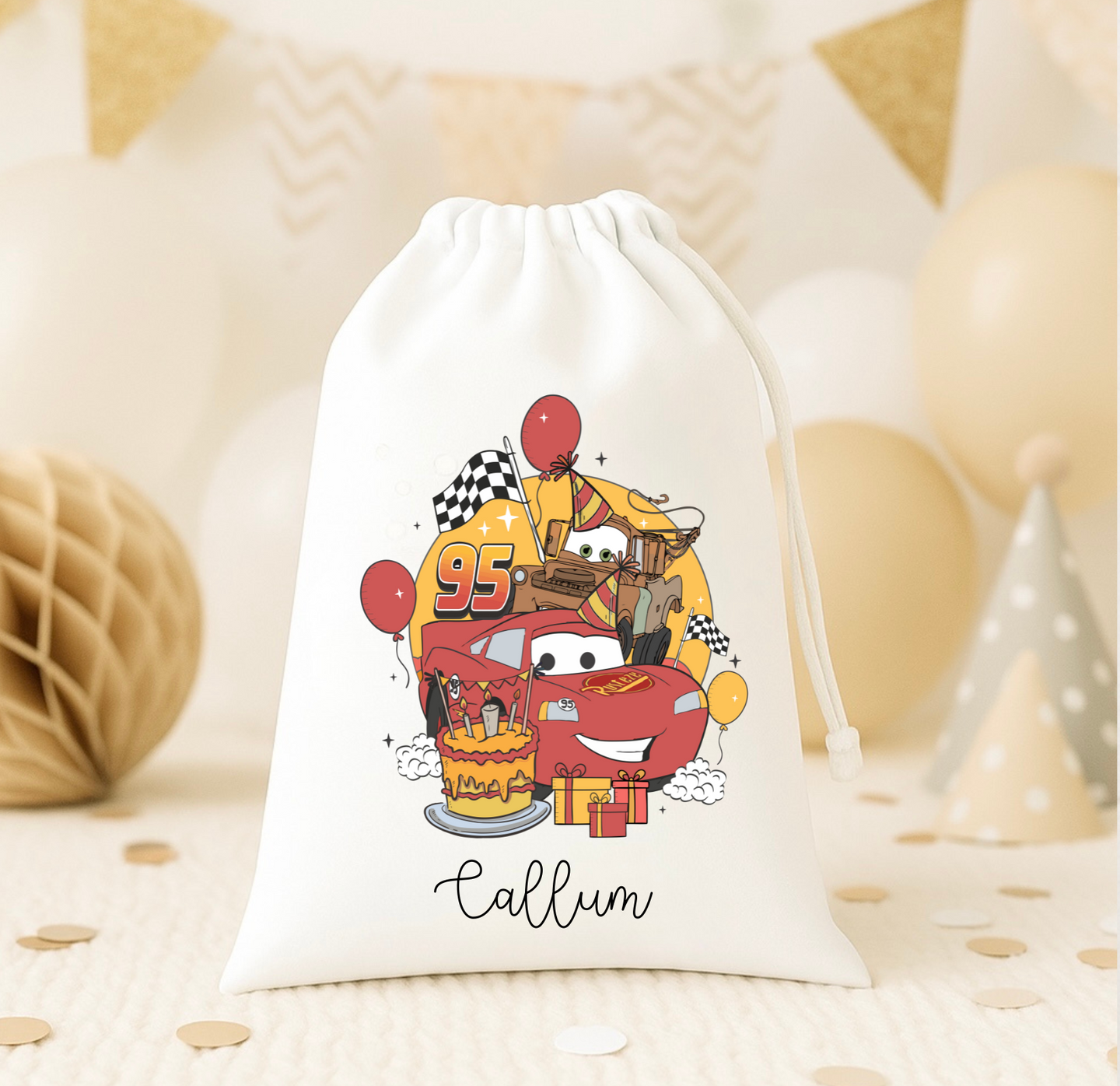 Cars Birthday Sack