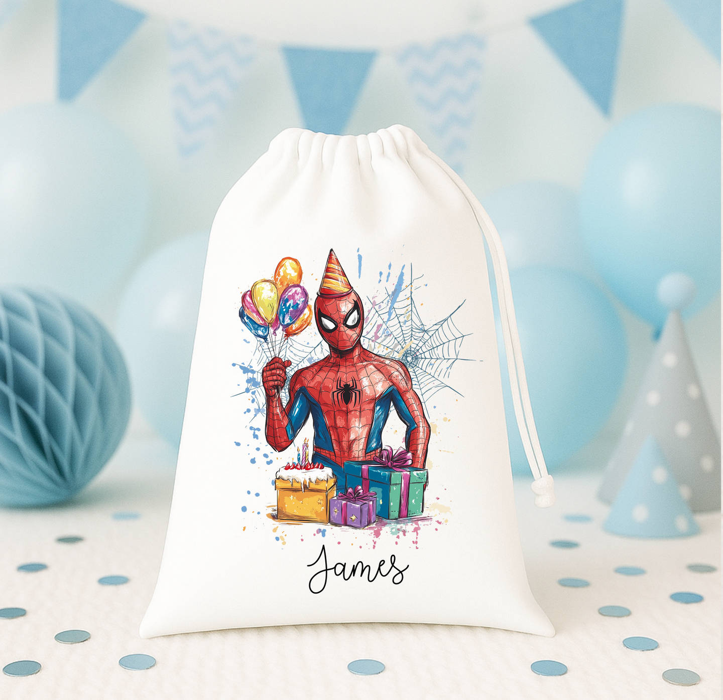 Spider Man Birthday Sack
