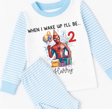 Load image into Gallery viewer, Spider Man Birthday Pyjamas
