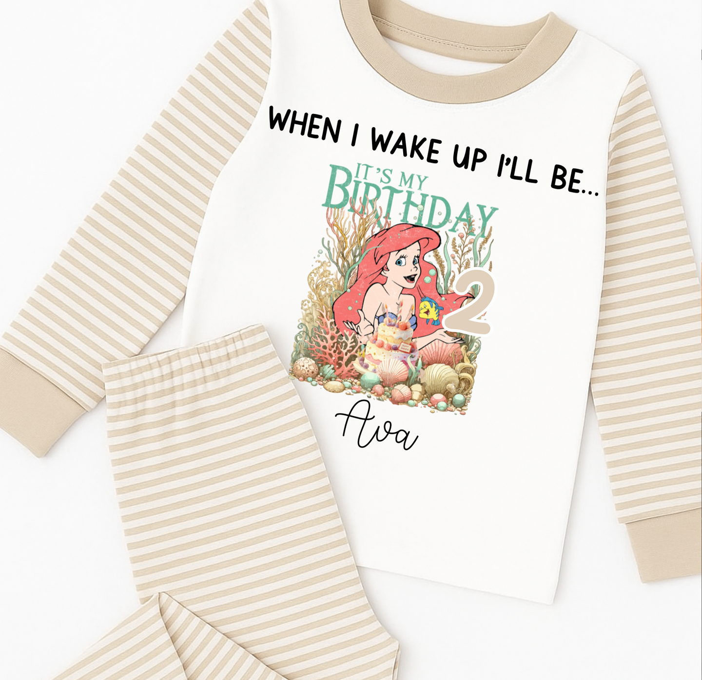 Ariel Birthday Pyjamas