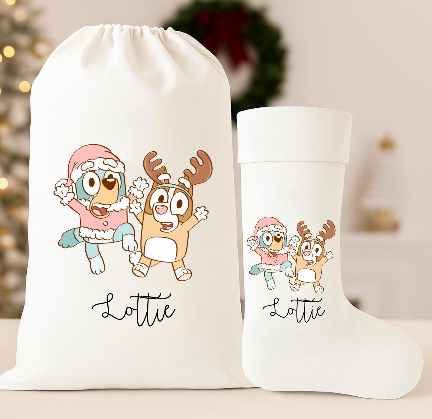 Bluey Large Sack/Stocking