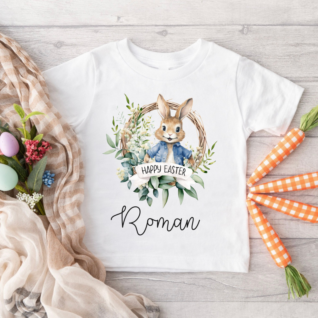 Blue Bunny Easter Tee