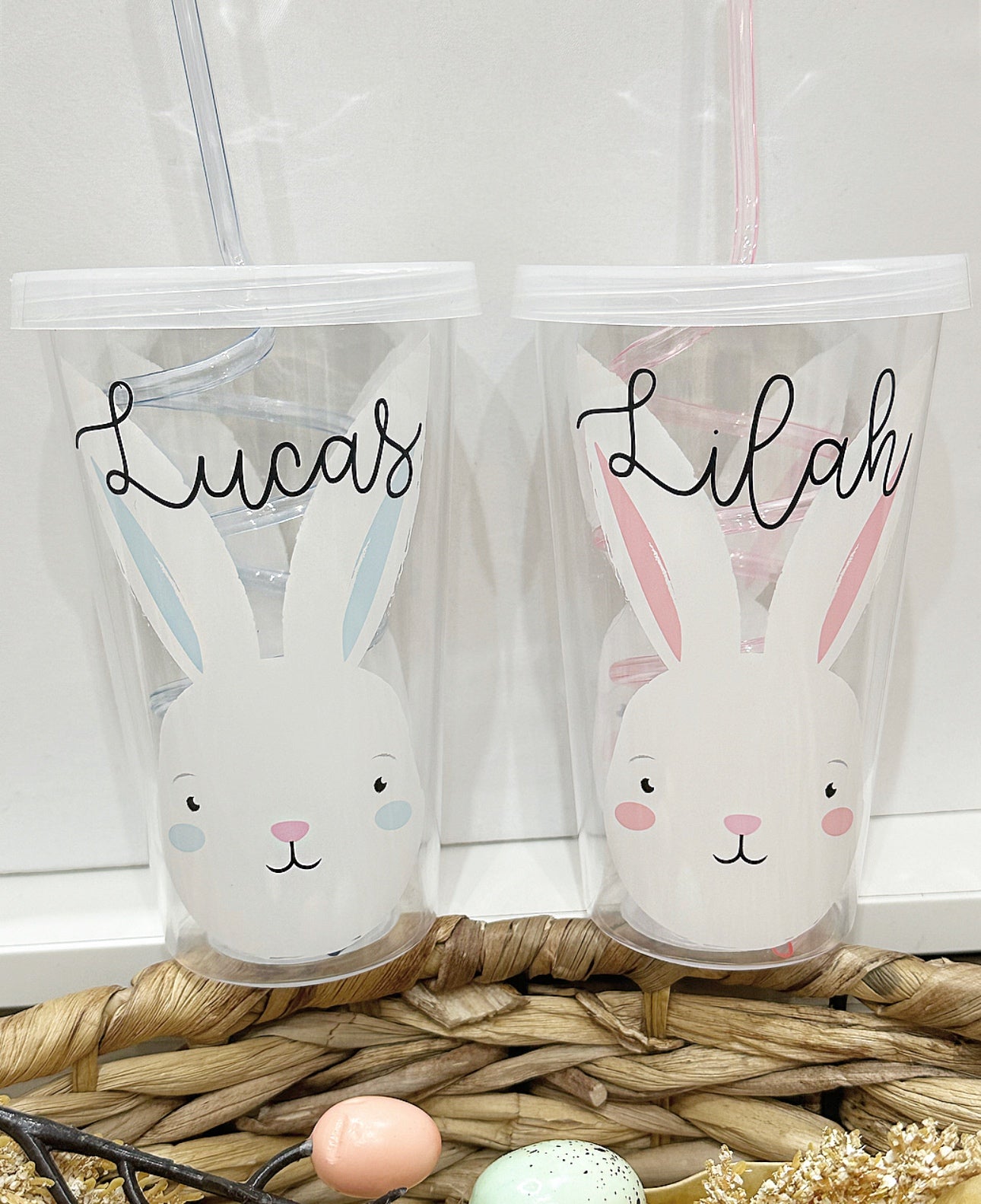 Easter Swirly Straw Cup