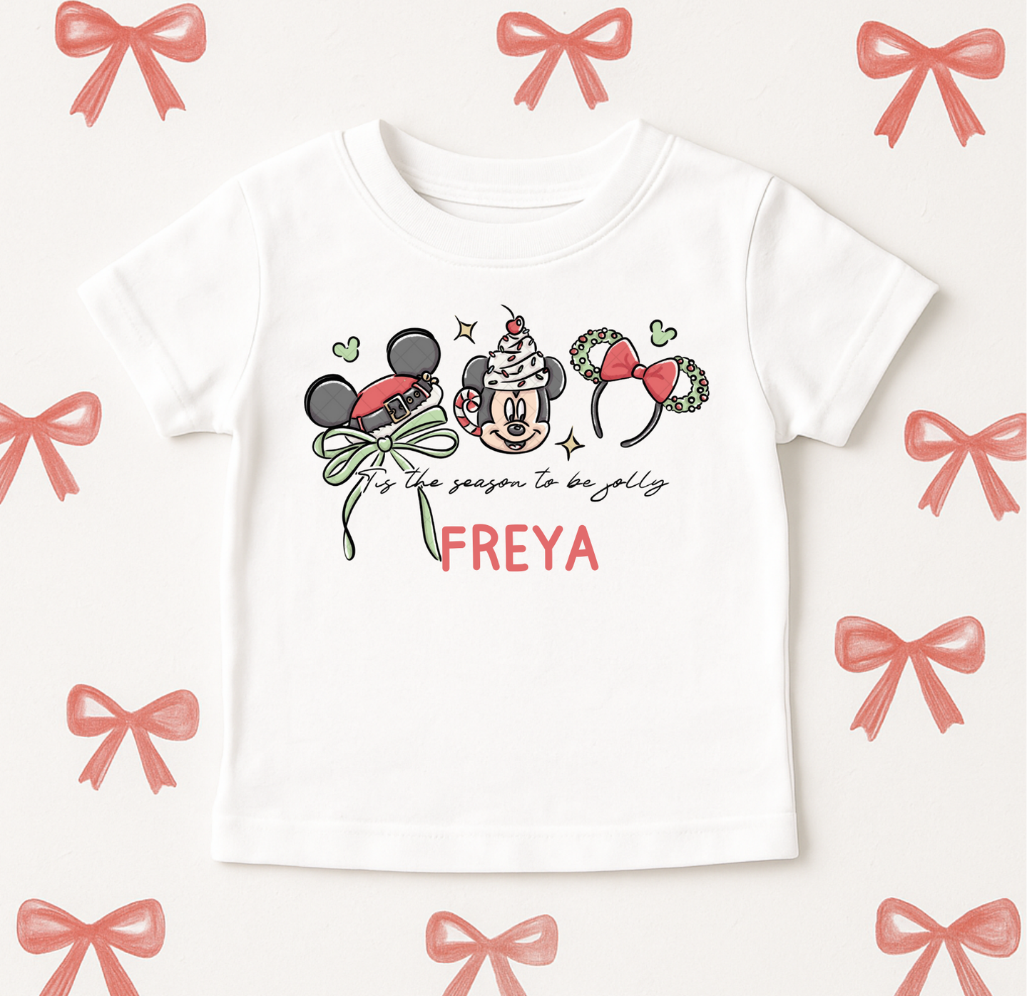 Ears Edit: Christmas Mouse Tee (Cuties & Adult Sizes)