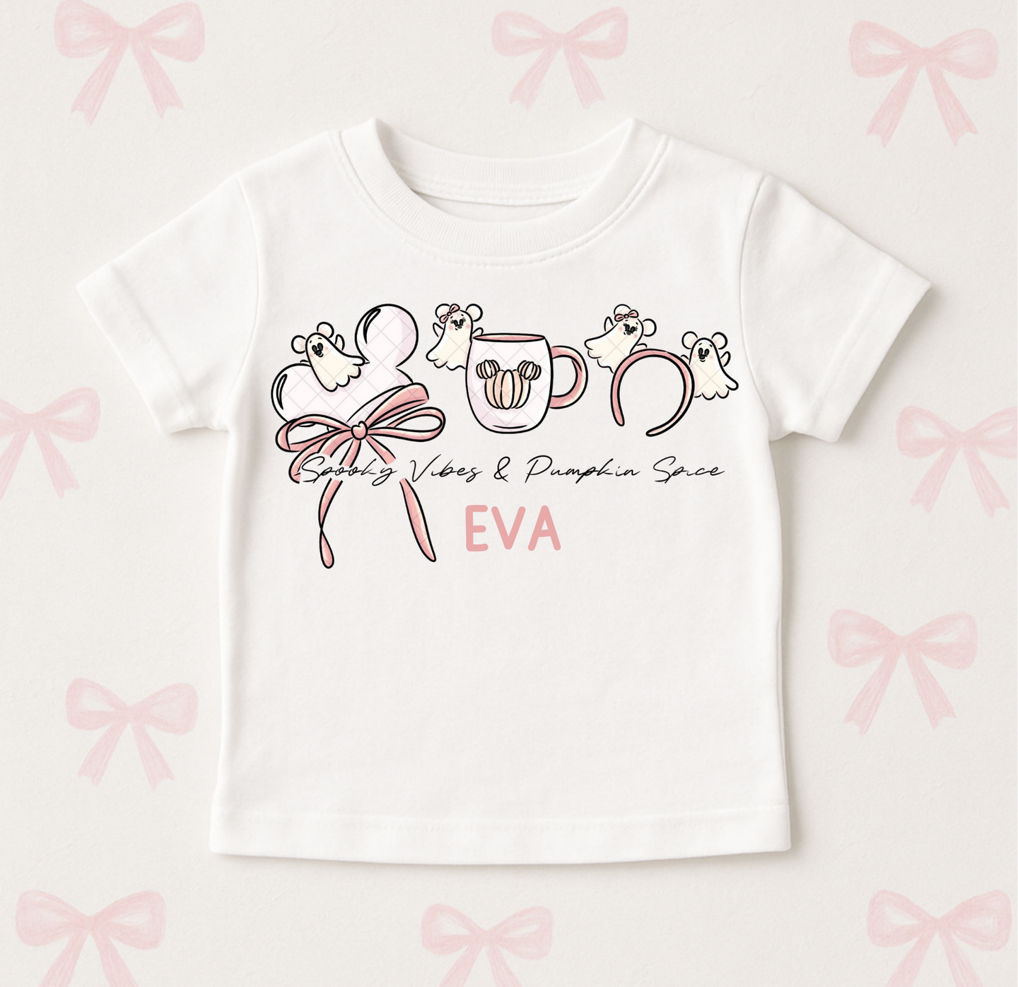 Ears Edit: Mouse Ghost Tee (Cuties & Adult Sizes)